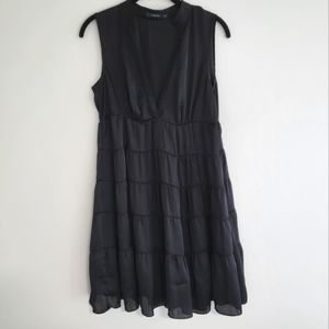 Little Black Deep V-Neck Cocktail Dress
